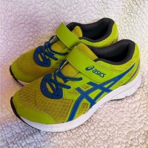 Asics Kids' Lime and Royal Blue Sneakers